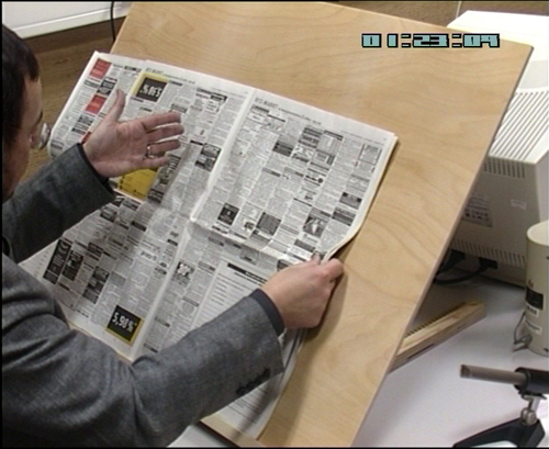 Screenshot aus dem Analysevideo Print