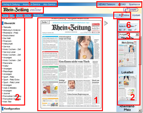 Anzeige unterschiedlicher Linktypen